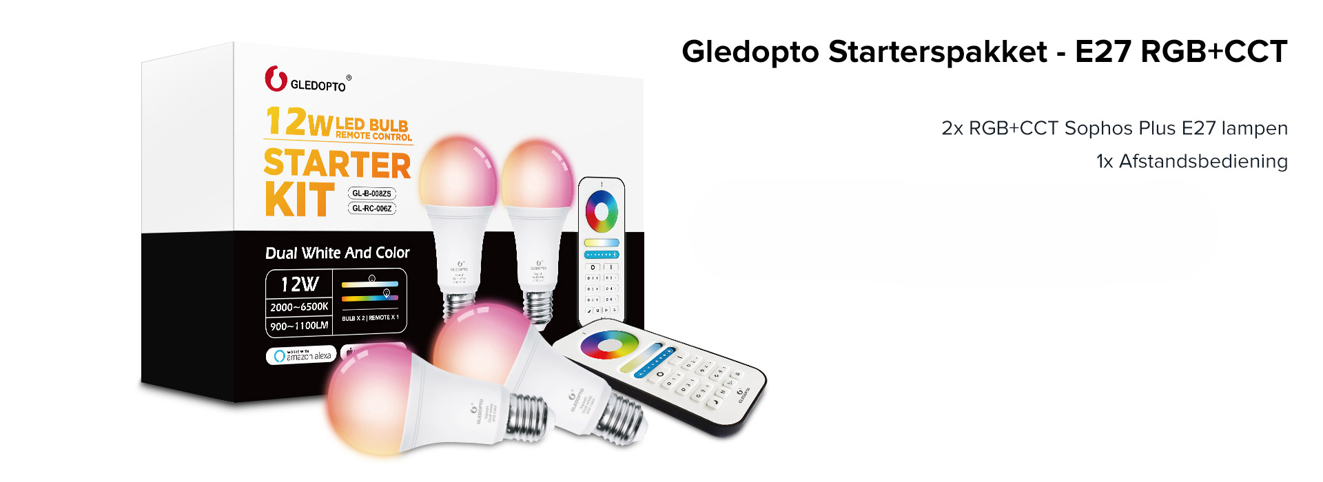 Gledopto Soposh Dual White And Color Plus Starter RGB+CCT
