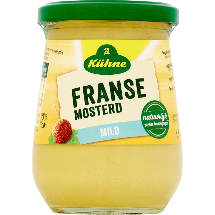 Kühne Franse Mosterd Mild 255 g