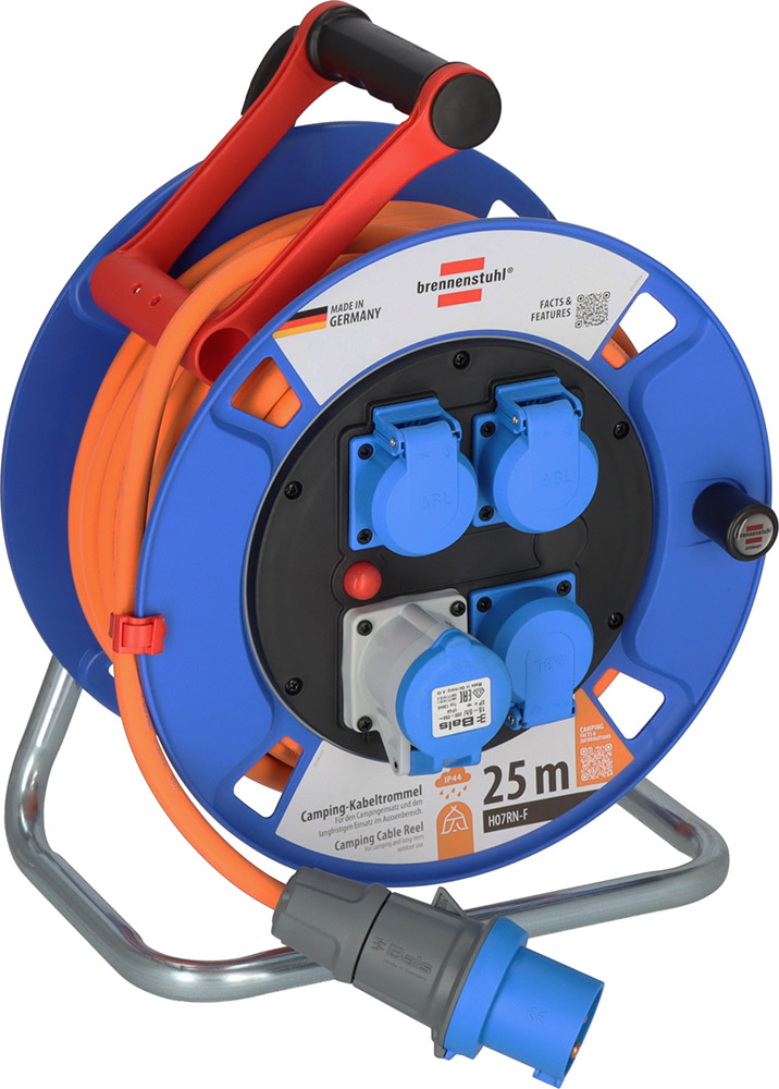 Brennenstuhl Garant CEE IP44 camping kabelhaspel 25 meter