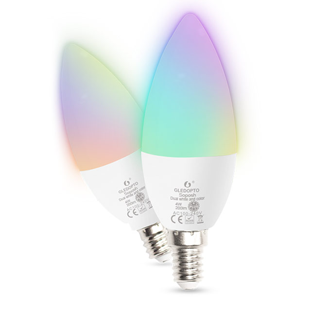 Gledopto Soposh Dual White And Color Kaarslamp