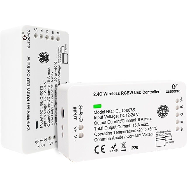 Gledopto 2.4Ghz RGBW LED Controler Plus - GL-C-007S