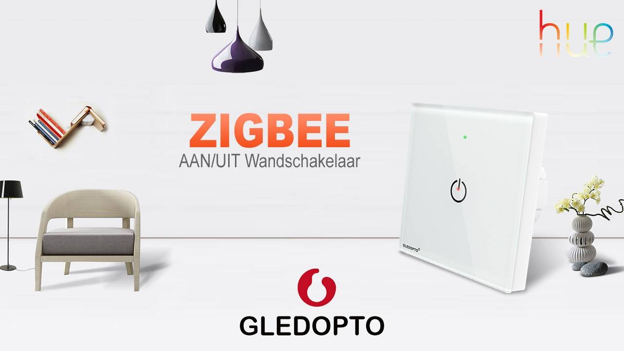 Gletopto aan/uit wandschakelaar